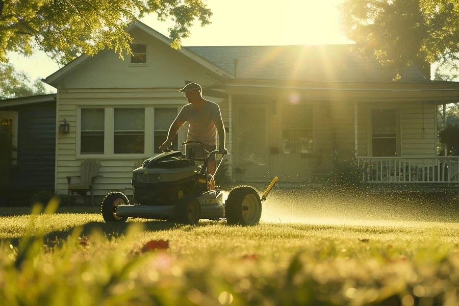 small electric mower